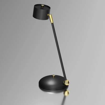 lafabryka.pl Lampka biurkowa ARENA BLACK/GOLD 1xGX53 MLP7764 Milagro